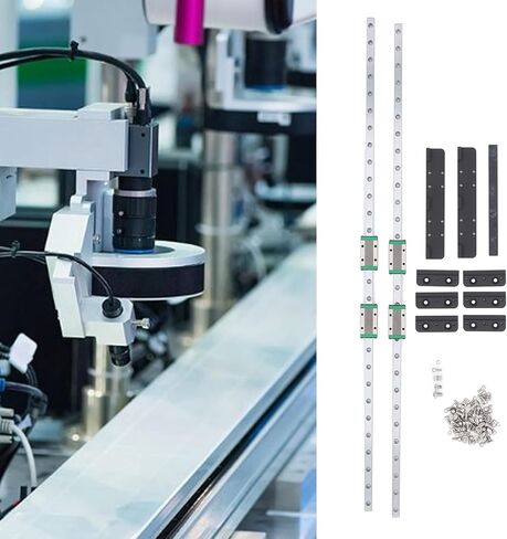 2pcs ترقية Y Axes Linear Guide Rail Kit High Carbon Steel Design Friction Low Priction for Neptune 3 Maximum ، Neptune 4 Maximum in Saudi Arabia