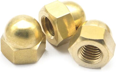 M3 M4 M5 M6 M8 M10 M12 M14 M16 M18 M20 Brass Hexagonal Cap Nuts Dome Nuts(M14-1pcs) in Saudi Arabia
