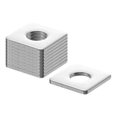 UXCELL 10pcs 1-3/16 "غسالة مربعة للوحة لـ 1/2" ، 304 حشية فولاذ الحامل الفولاذ المقاوم للصدأ غسالات مسطحة لإصلاح الآلات ، البناء في الهواء الطلق (0.08 "سميكة) in Saudi Arabia