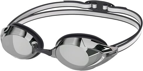 Speedo Vanquisher 3.0 Mirror Swim Goggles - Black | مضاد للضغط ، حماية الأشعة فوق البنفسجية ، عدسة 360 العين ، تناسب السباق الهيدروديناميكي in Saudi Arabia