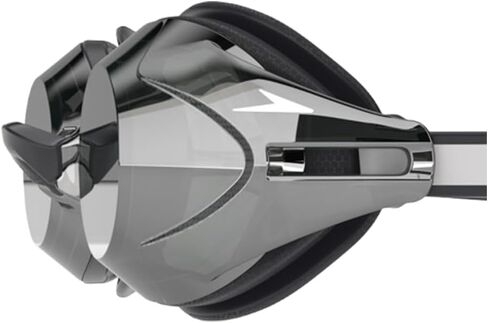 Speedo Vanquisher 3.0 Mirror Swim Goggles - Black | مضاد للضغط ، حماية الأشعة فوق البنفسجية ، عدسة 360 العين ، تناسب السباق الهيدروديناميكي in Saudi Arabia