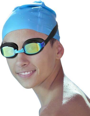 Kids Swim Goggles Age 3-14,2 Pack Swimming for Goggles Children/Boys/Girls with Case in Kuwait