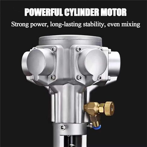 1 Gallon Pneumatic Automatic Paint Mixer - 1/16HP Air Agitator with Adjustable Stand, Ideal for Viscous Liquids, Ink & Dye Mixing, Perfect Paint Mixing Tool in Kuwait
