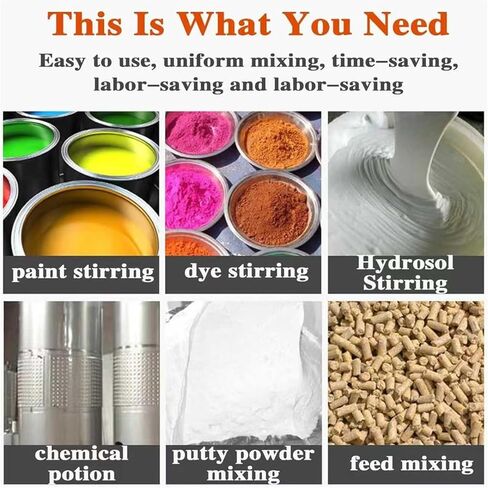 1 Gallon Pneumatic Automatic Paint Mixer - 1/16HP Air Agitator with Adjustable Stand, Ideal for Viscous Liquids, Ink & Dye Mixing, Perfect Paint Mixing Tool in Kuwait