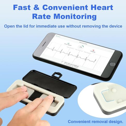 حالة قذيفة صلبة لـ Kardiamobile 6L & 6L MAX EKG Monitor - محمول ، تأثير ومقاوم للماء مع داخلي من السيليكون الناعم - حماية شاشة Kardia Mobile Heart أثناء التنقل in Kuwait