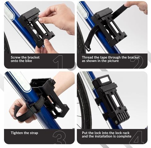 ROCKBROS Folding Design Chain Bike Lock – Heavy-Duty 3.3 lbs Portable Key Lock with Anti-Theft Alloy Steel, Waterproof & Rustproof for Bicycle, E-Bike, Scooter, Motorcycle in Saudi Arabia