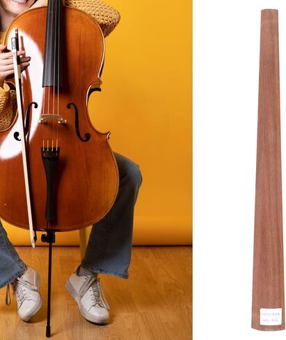 4/4 استبدال لوحات الأصابع التشيلو ، لوح Mahogany Fretboard لإصلاح وممارسة التشيلو - السطح الأملس ، الحجم القياسي ، الملحقات الخشبية المتينة (LN184) in Saudi Arabia