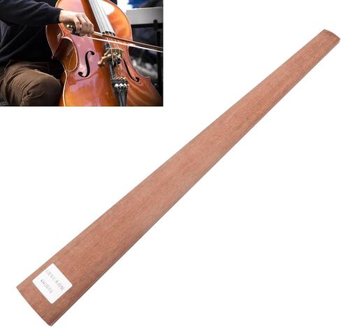 4/4 استبدال لوحات الأصابع التشيلو ، لوح Mahogany Fretboard لإصلاح وممارسة التشيلو - السطح الأملس ، الحجم القياسي ، الملحقات الخشبية المتينة (LN184) in Saudi Arabia
