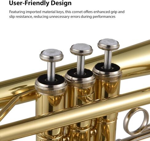 Huiop BB Cornet Brass Surface Surface Paint Gold Professional Brass Profer in Saudi Arabia