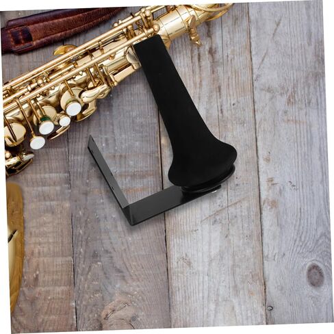 Saxophone and Flute Wall Mount Hanger Rack Adjustable Instrument Display Stand for Clarinet and Straight Pipe Storage Black Music Accessory Holder in Saudi Arabia