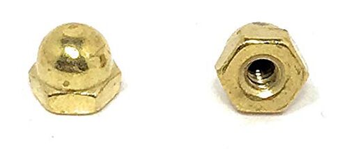 6-32 Acorn Cap Nuts Solid Brass (25 Pieces) in Saudi Arabia
