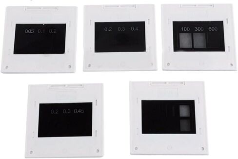مجموعة صرف حيود مع ورقة تداخل دائرية مزدوجة ثلاثية مزدوجة 50 × 50 مم للفيزياء البصريات تجربة الفصول الدراسية حزمة 5 in Kuwait