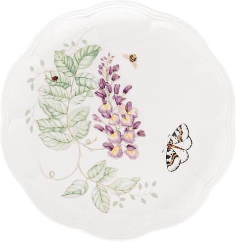 كأس وصحن Lenox Porcelain ، صحن ، 1.3 رطل ، فراشة زرقاء in Saudi Arabia