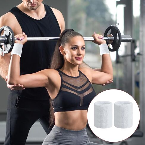 6 PCS Sports Wristbands ، Tennis Sweatbands Usporbentibent Guynastics Band Band Flastic Athletic Lrist Bands Breathable 3 بوصة معصم لكرة السلة التي تعمل على العمل in Kuwait