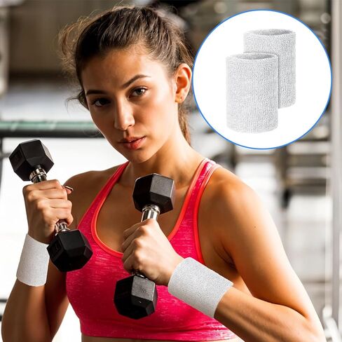 6 PCS Sports Wristbands ، Tennis Sweatbands Usporbentibent Guynastics Band Band Flastic Athletic Lrist Bands Breathable 3 بوصة معصم لكرة السلة التي تعمل على العمل in Kuwait