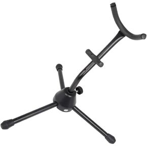 Foldable Saxophone Stand Saxophone Holder with Support and Protective Sponge Cushion Portable Compact Black in Kuwait