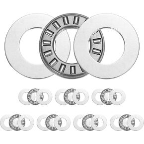 uxcell TC815+2TRA Needle Roller Thrust Bearings with Bearing Washers, 13mm Bore Diameter, 23mm OD, 4mm Total Thickness for Lawn Mower Truck Power Steering in Saudi Arabia