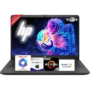 HP 255 G8 Business Lastop مع Microsoft Office 365 ، 15.6 "عرض LED FHD ، AMD Ryzen 5 5500U 6-cores Processor ، 32GB RAM ، 1TB SSD ، Ethernet RJ45 ، SD Card Reader ، Wi-Fi 6 ، Windows 11 Pro ، WOWPC USB in Kuwait