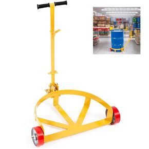 VEVOR 55 GALLON DRUM DOLLY ، وعربات طبل زيت تبلغ مساحتها 1200 جنيه مع 3 عجلات ناعمة ومقبض لتوفير العمالة ، ودمى أسطوانة برميل الصلب الثقيلة في Q235 in Kuwait