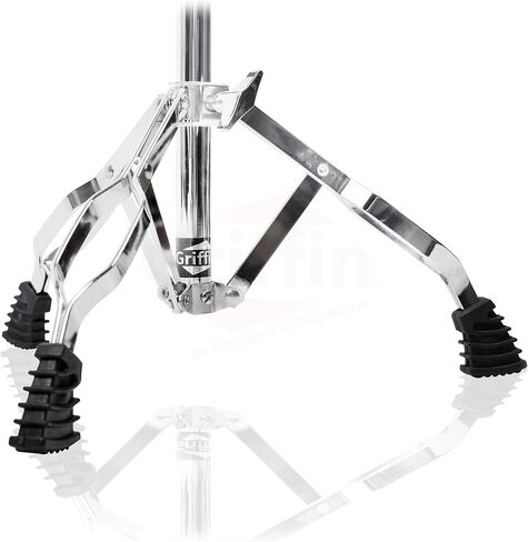 GRIFFIN 2 Pack Drum Hardware Set (ChromeElite Edition) – Hi-Hat Stand with Pull Chain Pedal & Snare Stand – for Mounting Snares, Toms & Practice Pads in Saudi Arabia