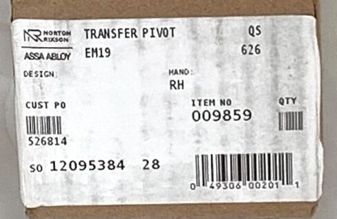 EM19 RH 626 Electrified Intermediate Pivot 3/4" Offset in Kuwait