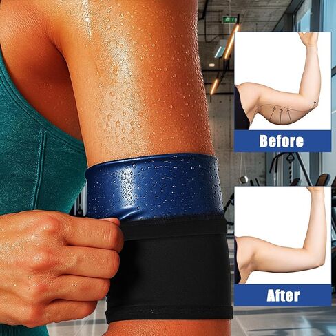2 PCS Trimmers Women’s Arm Simlding الأسلحة الأسلحة الرياضية شكل ذراع الذراع العصابات العرق حزام التفاف يساعد على مشكل الأسلحة العلوية لممارسة تجريب الفقدان الفقدان السعرات الحرارية in Saudi Arabia