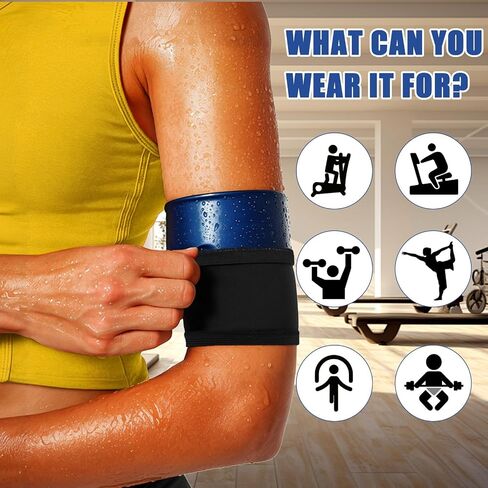 2 PCS Trimmers Women’s Arm Simlding الأسلحة الأسلحة الرياضية شكل ذراع الذراع العصابات العرق حزام التفاف يساعد على مشكل الأسلحة العلوية لممارسة تجريب الفقدان الفقدان السعرات الحرارية in Saudi Arabia