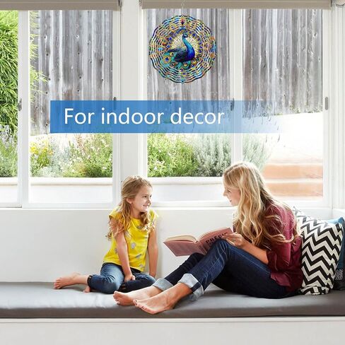 غزل الرياح الكاردينال من الفولاذ المقاوم للصدأ ، معلقة في الهواء الطلق المعدني ثلاثية الأبعاد الدوار لديكور ساحة الحديقة ، 10 بوصة in Kuwait