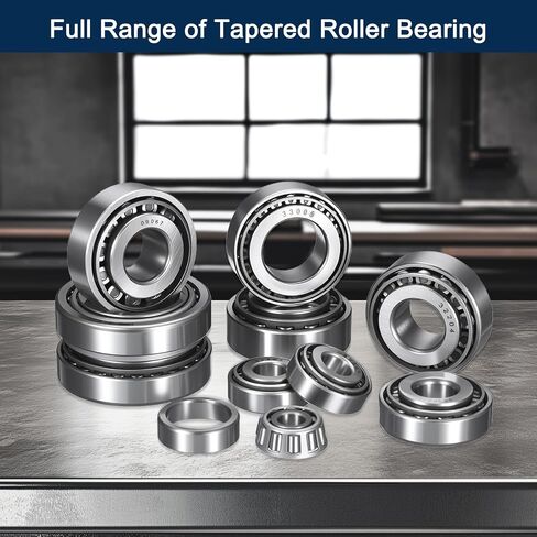 2 Pack 09067/195 Tapered Roller Bearing Cone and Cup Set, 0.75" Bore 1.938" OD 0.71" Cup Width, Chrome Steel Taper Bearings Set, ABEC-3 in Saudi Arabia