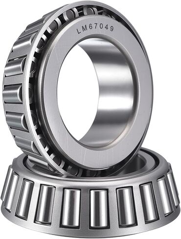 2 Pack 09067/195 Tapered Roller Bearing Cone and Cup Set, 0.75" Bore 1.938" OD 0.71" Cup Width, Chrome Steel Taper Bearings Set, ABEC-3 in Saudi Arabia