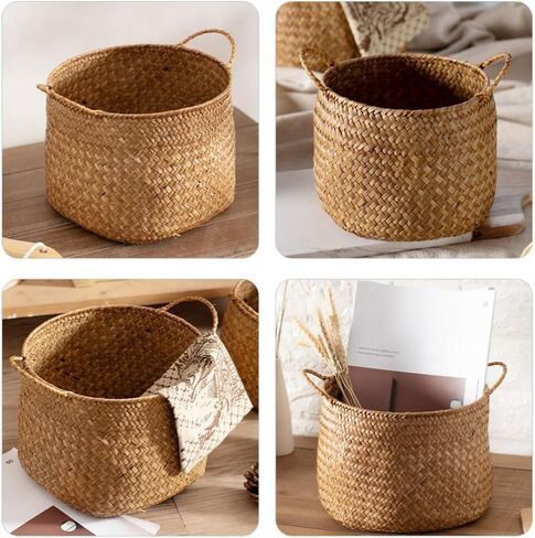 غطاء سلة طعام على الطراز الياباني على الطراز الياباني ، أرضية تخزين مستحضرات تجميل صغيرة لنسج أبواب خطاف الجدار والنوافذ in Kuwait