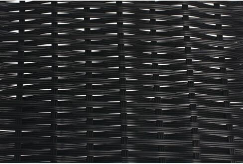 Hubert Wicker تبدو سلة تخزين مدبب ، أسود مستطيل- 11 1/2 "L x 16" D X 1 1/2 "إلى 5" H in Saudi Arabia