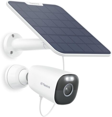 Reolink 4K/8MP Solar Security Camera Wireless Outdoor, Color Night Vision Outside Home Surveillance, 2.4/5GHz WiFi, Solar/Battery Powered, Human/Car/Animal Detection, No Extra Fee, Argus Eco Ultra Kit in Kuwait