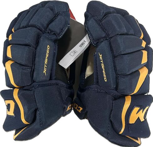 C C M ​​HG FT485 Junior Hockey Gloves-Navy/Gold-Size 11 in Saudi Arabia