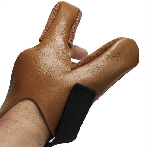 Head Layer Cowhide Double Finger Set, Anti Slip Fishing Gloves, Professional Finger Glove Protector, Neutral Elastic Band Outdoor Fishing Gloves 3-Piece Set in Saudi Arabia