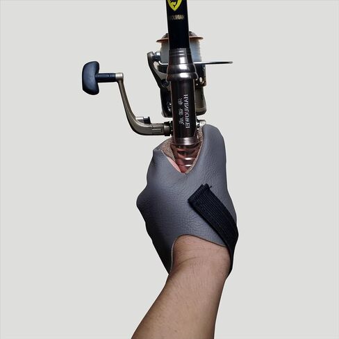 Head Layer Cowhide Double Finger Set, Anti Slip Fishing Gloves, Professional Finger Glove Protector, Neutral Elastic Band Outdoor Fishing Gloves 3-Piece Set in Saudi Arabia