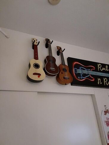 شماعات الجيتار HOOK HOOK MOUNT DISPLAY ACOUSTIC Guitar Stand Stankele Bass Mandolin Banjo Wall Hounds Black (1 ، 4+10) in Saudi Arabia