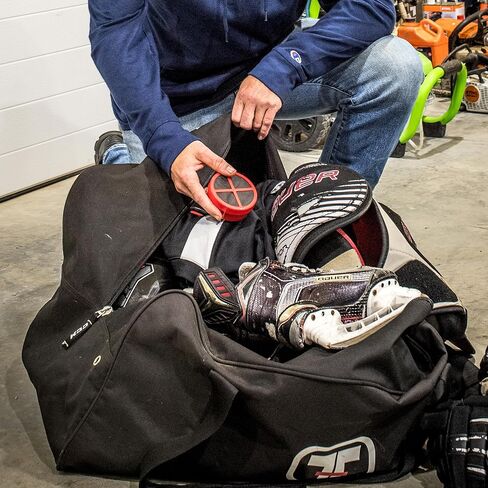 Equipment Deodorizer Pucks - Unscented Sports Equipment Deodorizer Fights Odor and Moisture, Odor Control for Skates, Shoes, Gym Bags, Sports Bags, Totes, Helmets and Gear - 2 Pack in Saudi Arabia