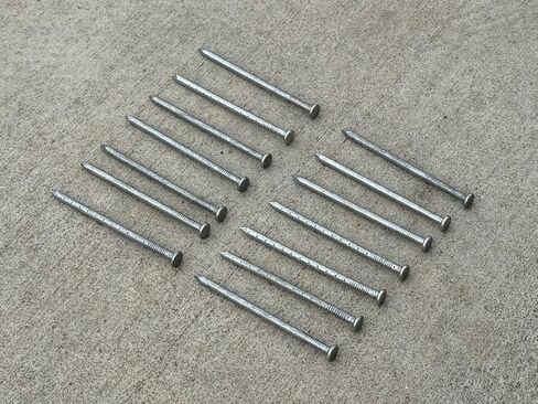 Sandbaggy 3" Joist Hanger Nails (appx. 55 nails/lb) - Barbed Shank, 9 Gauge Steel, 5/16" Diameter Round Head - 10d Nail (3, Pounds) in Saudi Arabia