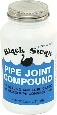 Black Swan Pipe Joint Compound -Soft-Set Pipe Thread Sealant – Non-Hardening - Reliable Leak Prevention - Drip-Resistant – 1/2 Pint with Brush Cap in Kuwait