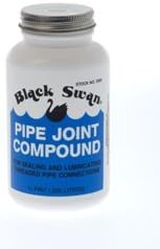Black Swan Pipe Joint Compound -Soft-Set Pipe Thread Sealant – Non-Hardening - Reliable Leak Prevention - Drip-Resistant – 1/2 Pint with Brush Cap in Kuwait