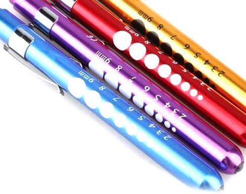 Move on Medical Penlight Pocket Pen Flashlight Emergency Relief Replaceable Battery Reusable Suitable for Surgeons, Nurses, Multicolor in Saudi Arabia