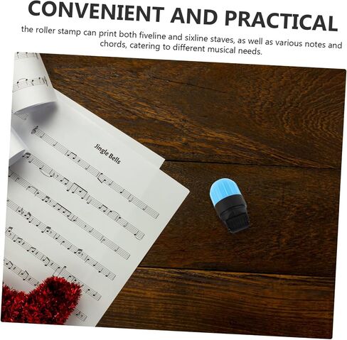 أسطوانة طوابع الموسيقية لمخططات الوتر ستة خطوط وخمسة خطوط اللون الأصفر والأزرق للتعليم الموسيقي والمشاريع الإبداعية in Kuwait