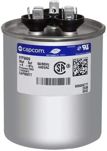 97F9899 Round Capacitor 35 + 5 UF MFD 440 VOLT بديل متوافق مع GE GENTEQ in Saudi Arabia