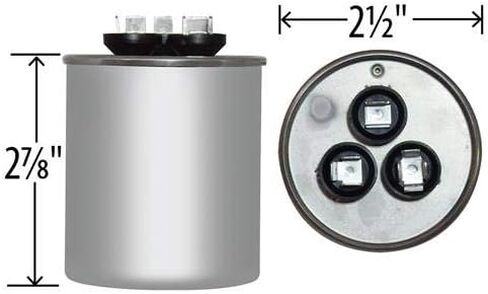 97F9899 Round Capacitor 35 + 5 UF MFD 440 VOLT بديل متوافق مع GE GENTEQ in Saudi Arabia
