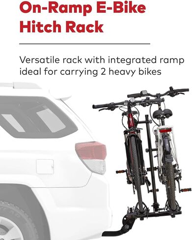 yakima onramp 2 سعة دراجة 2 بوصة حاملة ebike حاملة رف دراجة جبل ، خلفية متوافقة و attraleshot ، أسود in Saudi Arabia