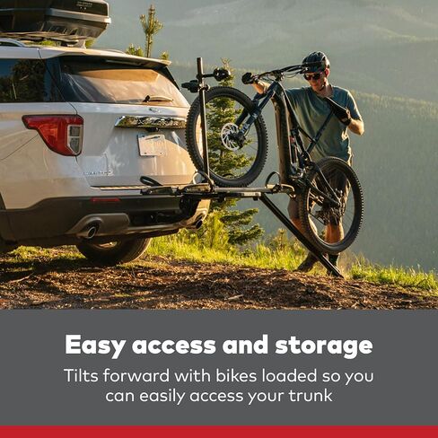 yakima onramp 2 سعة دراجة 2 بوصة حاملة ebike حاملة رف دراجة جبل ، خلفية متوافقة و attraleshot ، أسود in Saudi Arabia