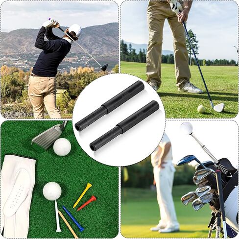 2PCS Graphite Golf Club Extension ، Carbon Lives Golf Golf Extender ، طوله 5 بوصات ، قطره 0.6 بوصة ، أسود in Saudi Arabia