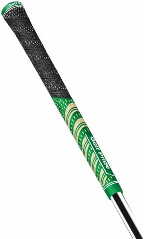 Golf Pride MCC Golf Club Grip - Grip Hybrid Grip All -Weather - سلك قطني مصقول وملمس محصن - تقنية رطوبة رطوبة ، أخضر/ذهبي in Kuwait