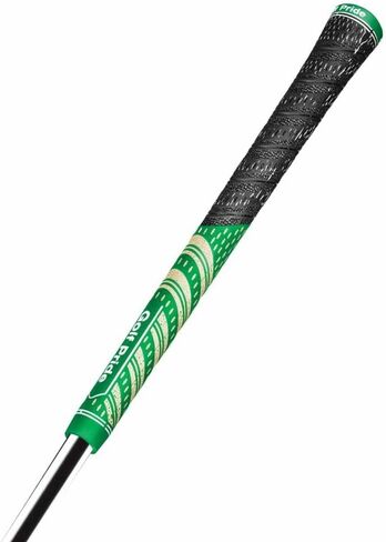 Golf Pride MCC Golf Club Grip - Grip Hybrid Grip All -Weather - سلك قطني مصقول وملمس محصن - تقنية رطوبة رطوبة ، أخضر/ذهبي in Kuwait